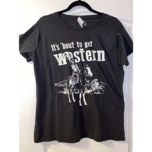 It’s ‘bout To Get Western Graphic Tee